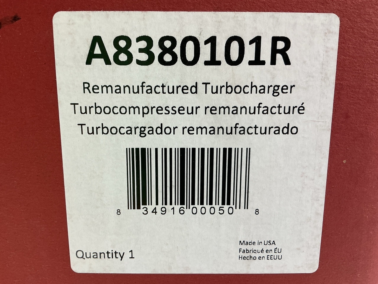 REMAN. Rotomaster A8380101R Turbocharger Turbo - 1994-1997 Ford F-250 F-350 7.3L