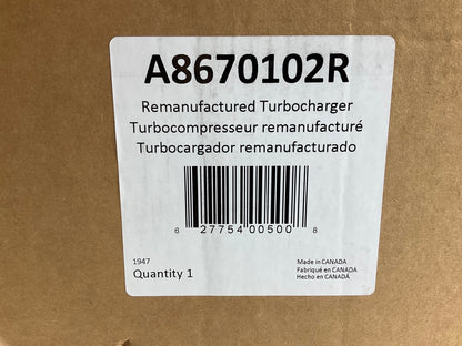 REMAN. Rotomaster A8670102R Turbocharger 11-14 Ford Super Duty 6.7L Powerstroke