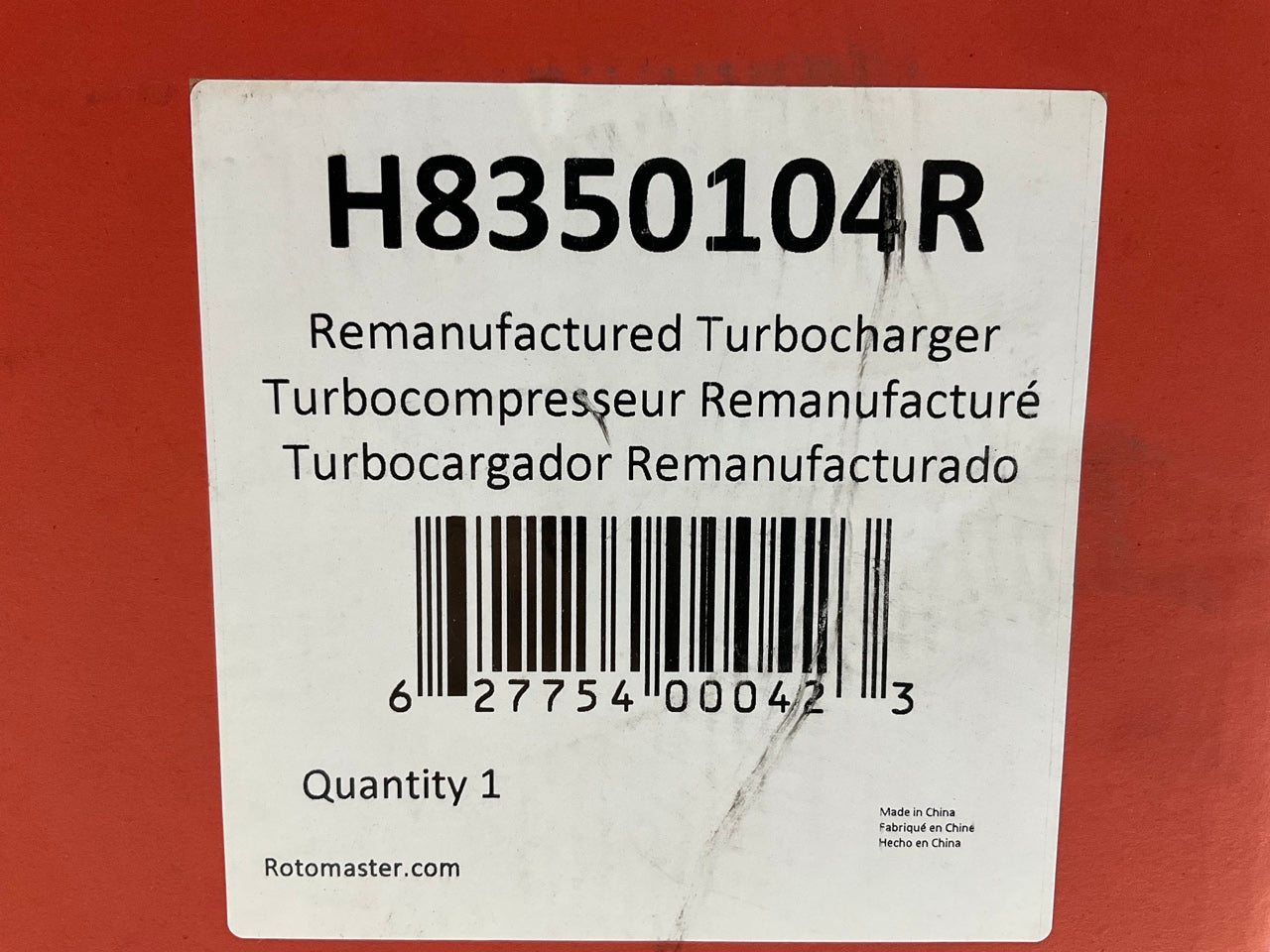 REMAN Rotomaster H8350104R Turbocharger For 1995-1998 Ram 2500 3500 A/T CUMMINS