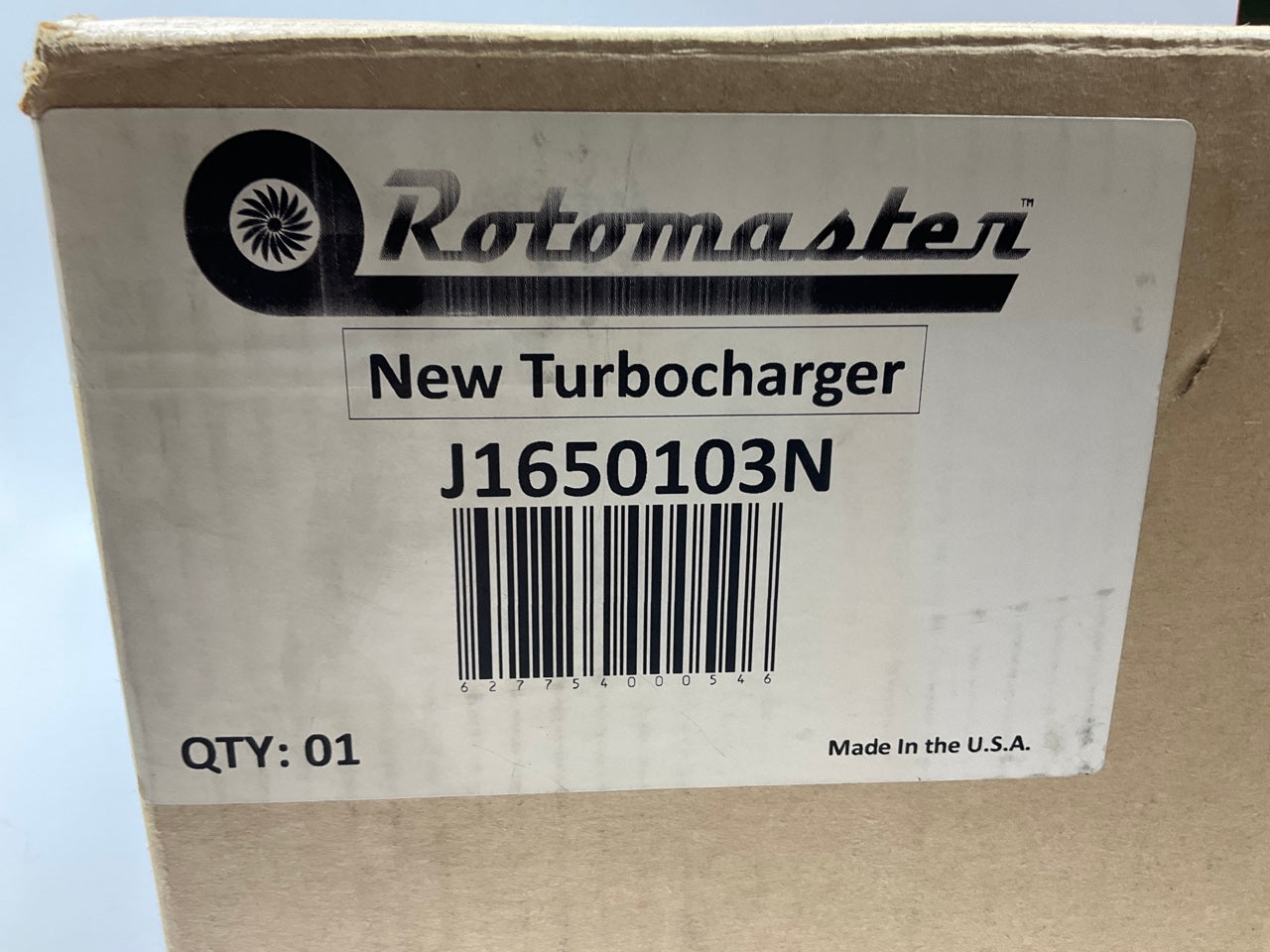Rotomaster J1650103N Turbocharger Turbo - 1992-1993 Chevy GMC 6.5L Diesel