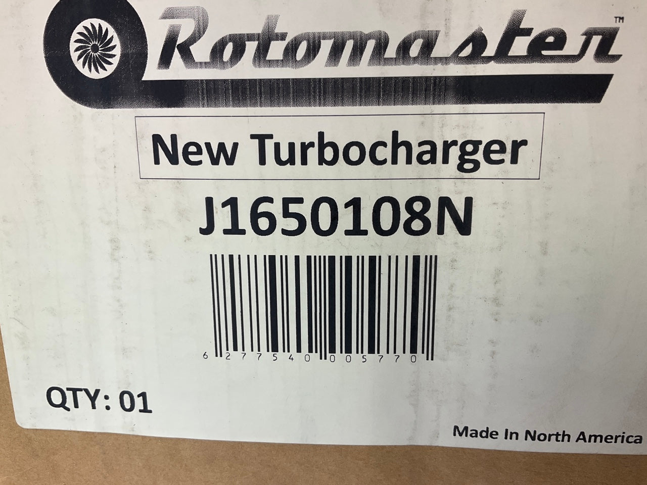 Rotomaster J1650108N Turbocharger Turbo - 1997-2000 GM Chevy GMC 6.5L Diesel