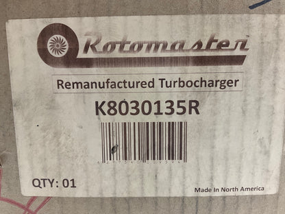 REMAN. Rotomaster K8030135R Turbocharger Turbo - 2000-2001 VW Audi 1.8L Turbo