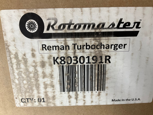 REMAN Rotomaster K8030191R Turbocharger Turbo 09-12 Audi A4, 10-12 A5, 11-12 Q5