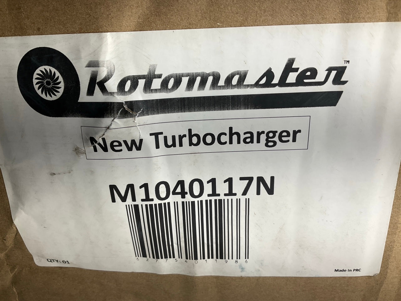 NEW Rotomaster M1040117N Turbocharger Turbo