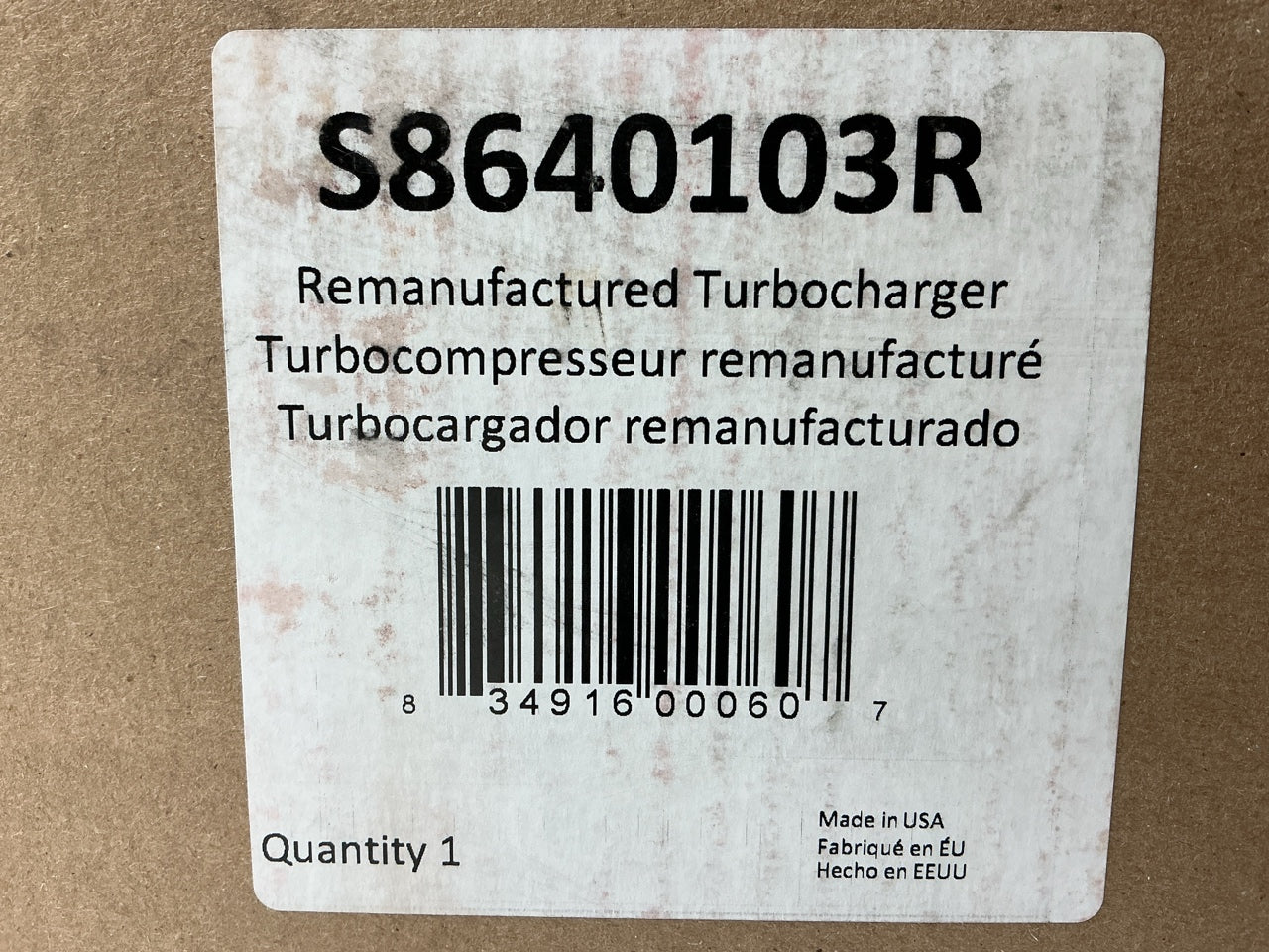 REMAN Rotomaster S8640103R Turbocharger Turbo - 2008-2010 Ford 6.4L PowerStroke