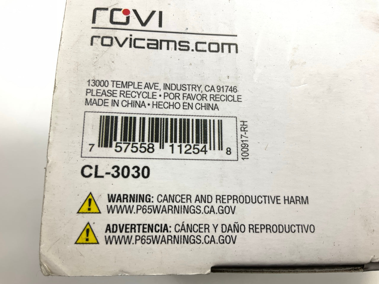 NIB - Rovi CL-3030 Flat Mount Dashcam Pro With WIFI And 8GB SD Card