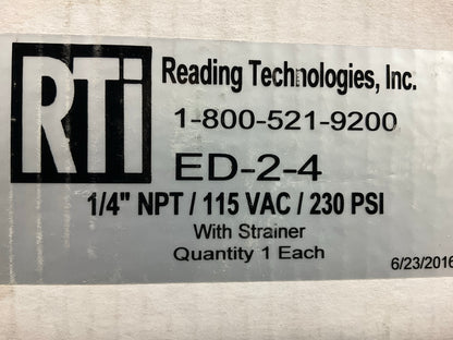 RTI ED-2-4 Air Compressor Electronic Timer Drain, Automatically Drains Water
