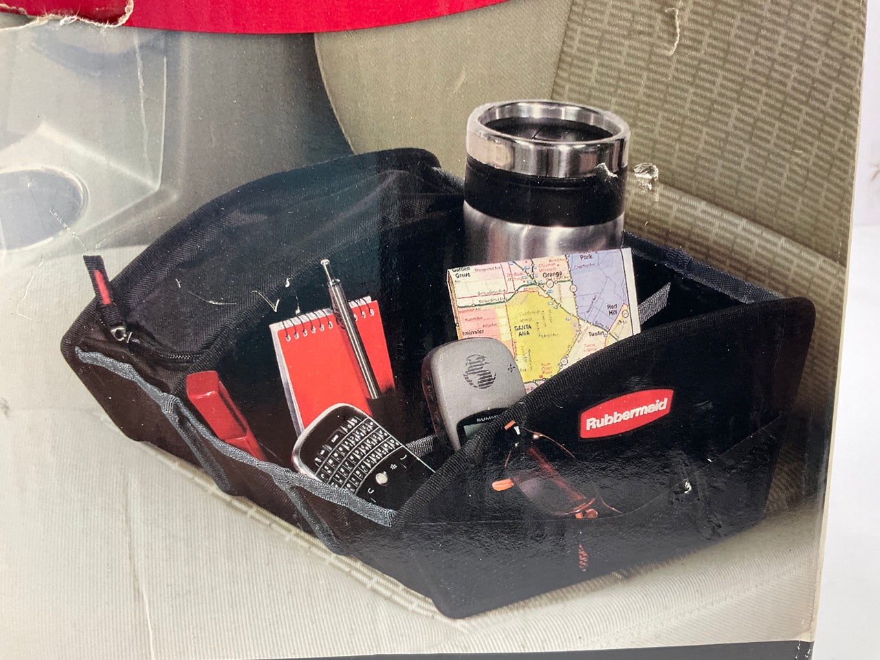 Rubbermaid 3310 Multi Compartment Mobile Seat Organizer, 12''x12''x5'' Tall