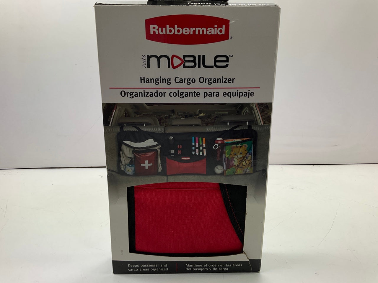 Rubbermaid 3327 Heavy Duty Fabric Car Truck Hanging Cargo Organizer Black