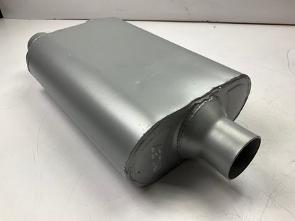 Rumble R24422 Performance Exhaust Muffler - 2-1/4'' Center Inlet, 2-1/4'' Dual Out