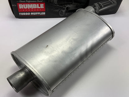 Rumble R27704 Performance Exhaust Muffler 2'' Center Inlet, 2'' Offset Outlet