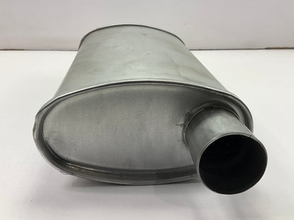 Rumble R27704 Performance Exhaust Muffler 2'' Center Inlet, 2'' Offset Outlet