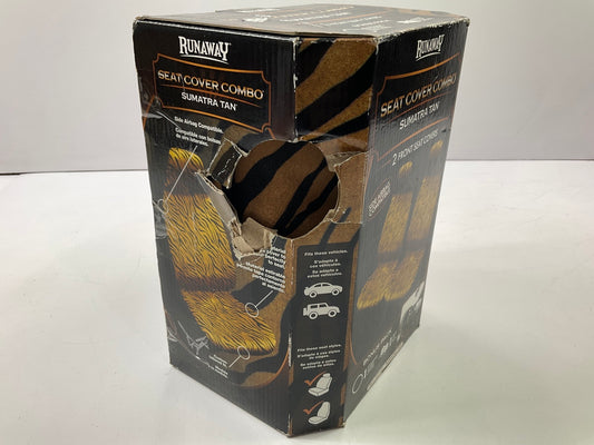 Runaway 67730 Tiger Stripe Pattern Universal Seat Covers, Does 2 Seats