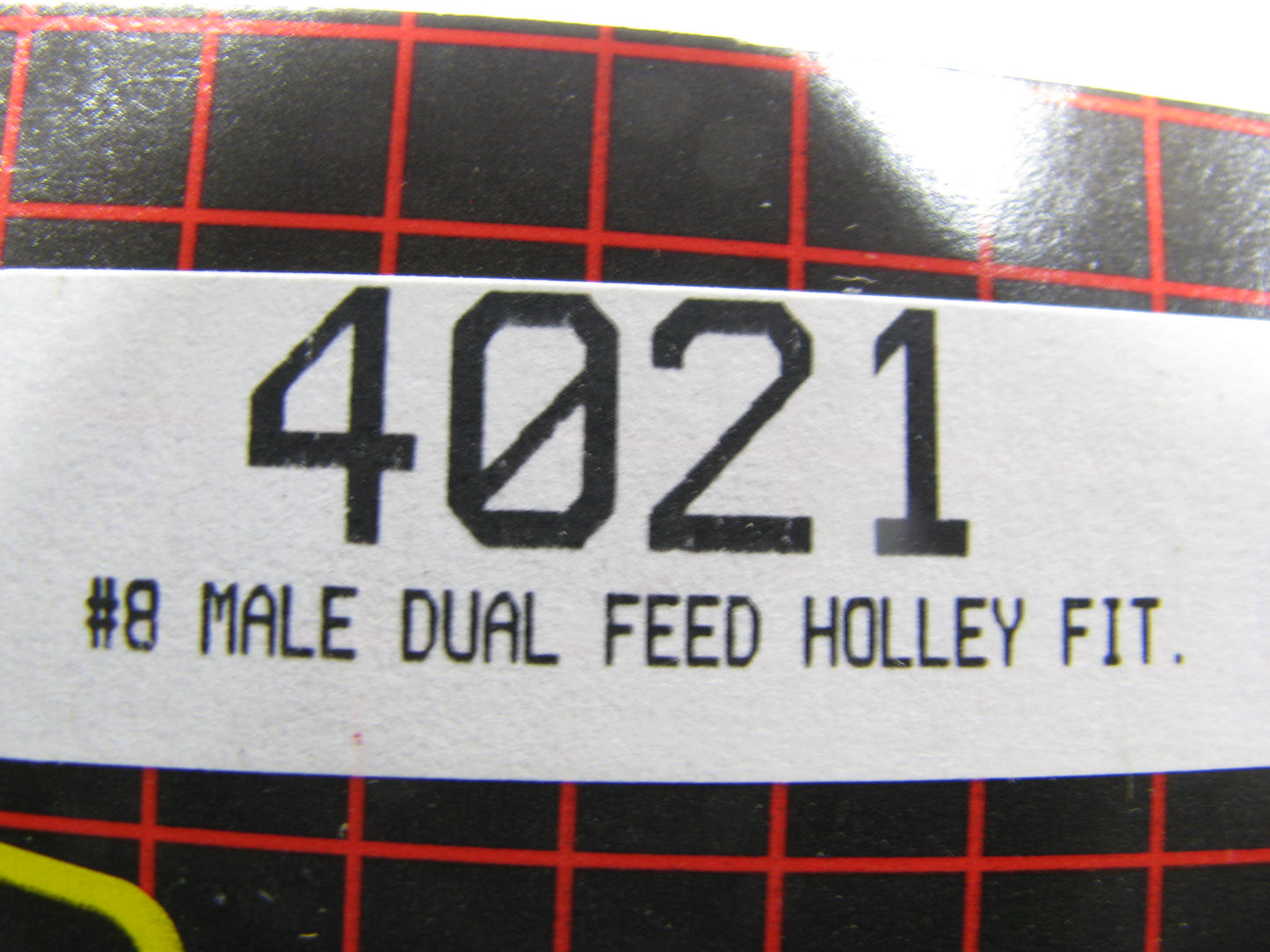 (2) Russell Performance 4021 #8 Male Dual Feed Fuel Fitting For Holley