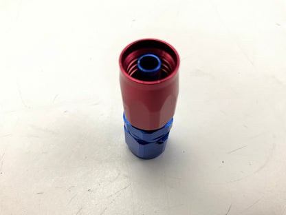 Russell 610020 Red/Blue Anodized Aluminum -6AN Straight Hose End