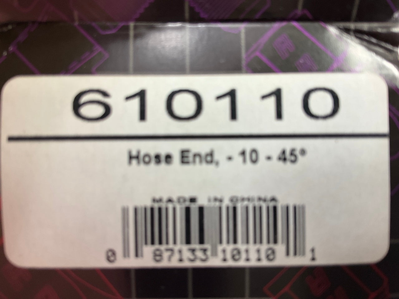 Russell 610110 10AN ProClassic Swivel 45 Degree Hose End With Red/Blue Finish