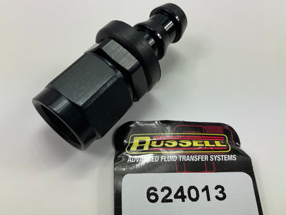 Russell 624013 6AN Twist-Lok Straight Hose Ends With Black Finish