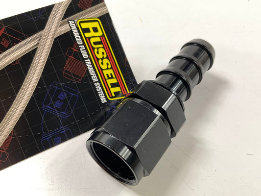 Russell 624033 Hose End Twist Lok Straight -10 Blk Anodized