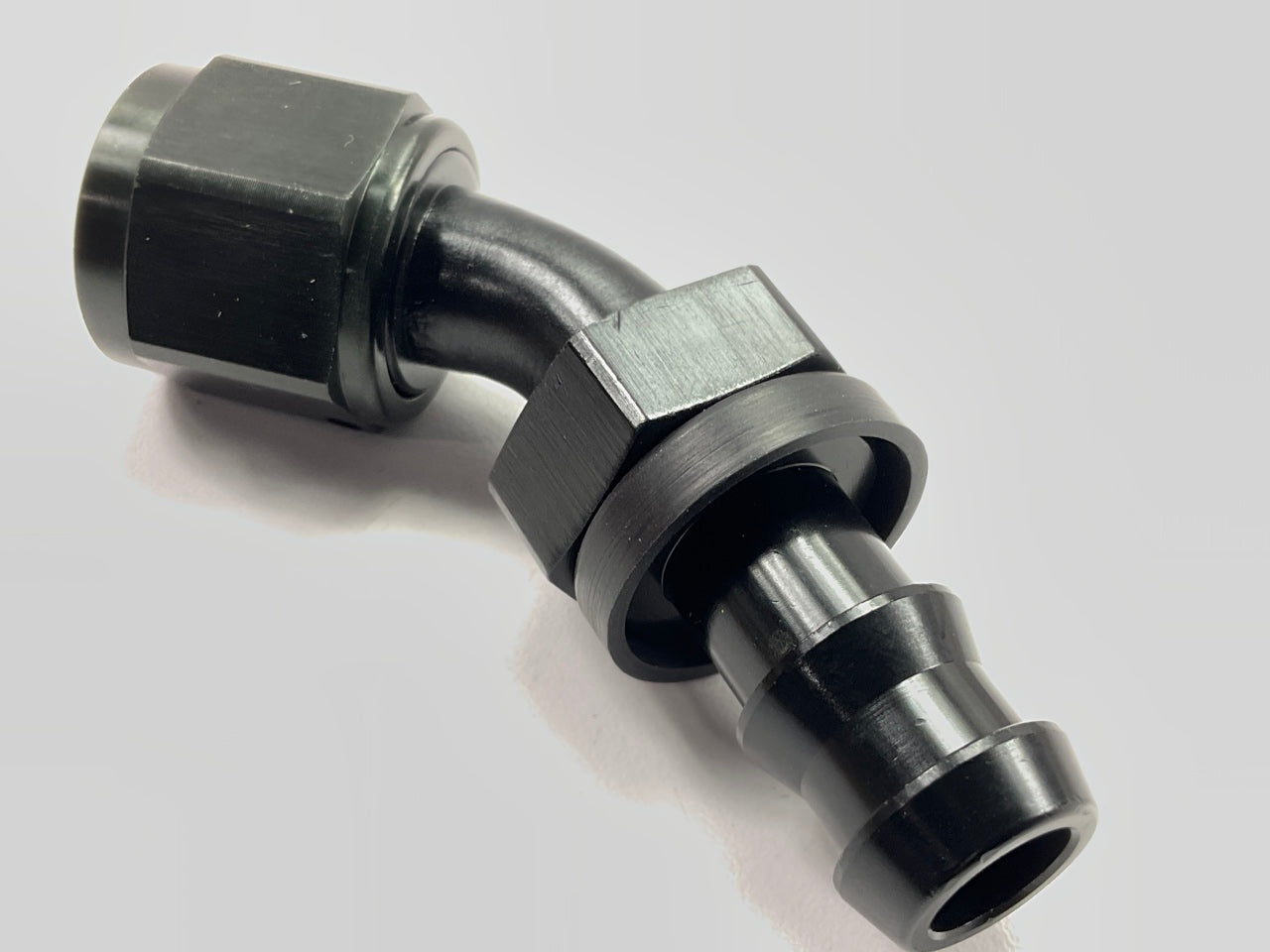 Russell 624093 Black -8AN 45 Degree Twist-Lok Hose End