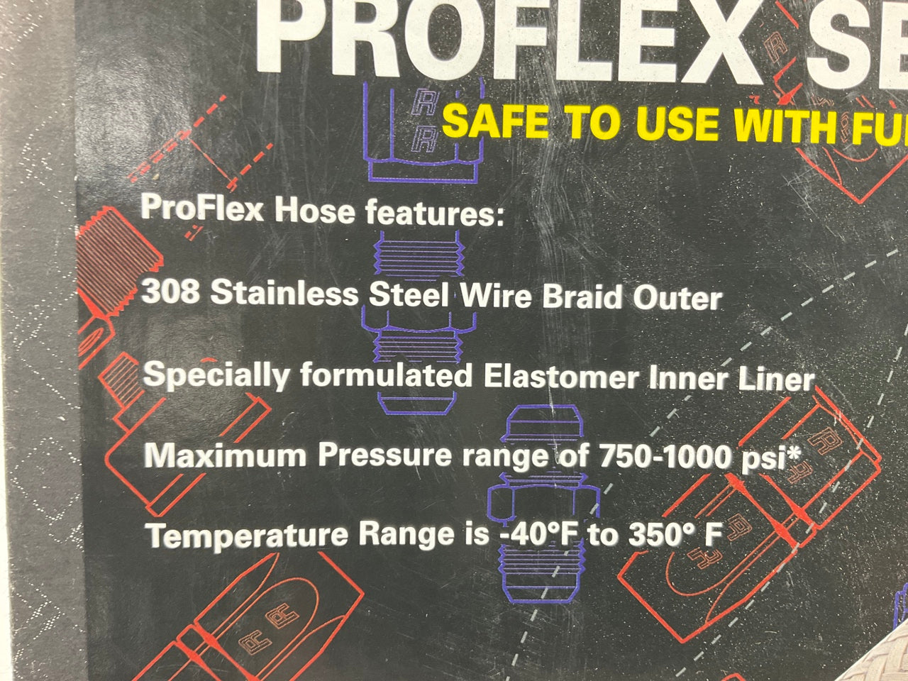 Russell 632060 ProFlex -6AN Stainless Steel Braided Hose - 6 Feet