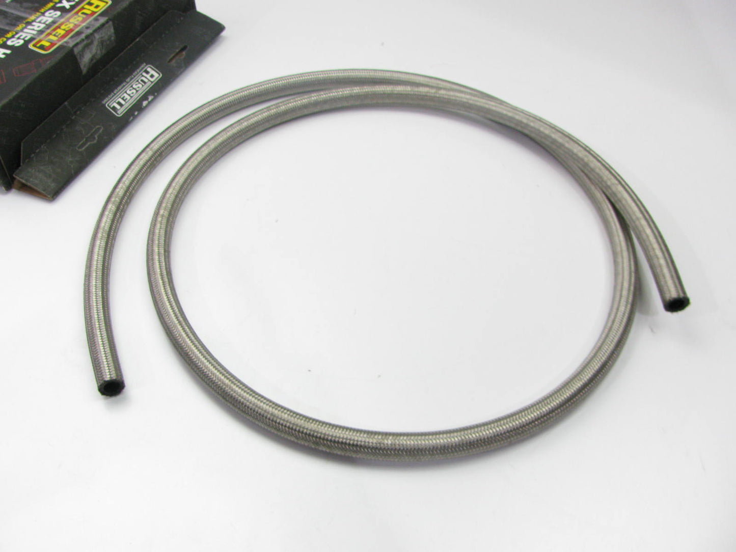 6 FEET - Russell 632110 Braided Stainless Steel -8 AN Hose