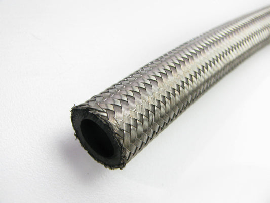6 FEET - Russell 632110 Braided Stainless Steel -8 AN Hose