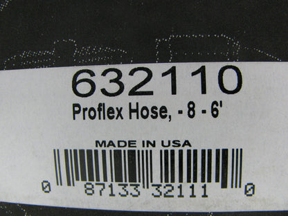 6 FEET - Russell 632110 Braided Stainless Steel -8 AN Hose