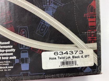 Russell 634373 Black 6' -6AN Twist-Lok Hose