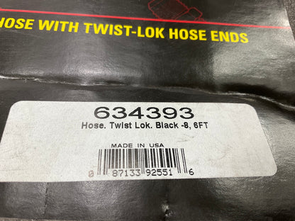 Russell 634393 -8 Black Twist-Lok Hose 6' Length