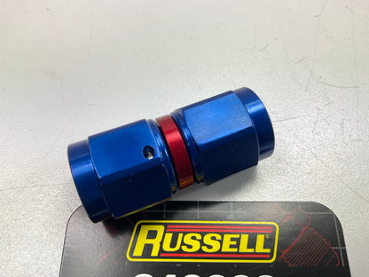 Russell 640000 Female Adapter Swivel Coupler -6AN #6 AN6 Straight Blue