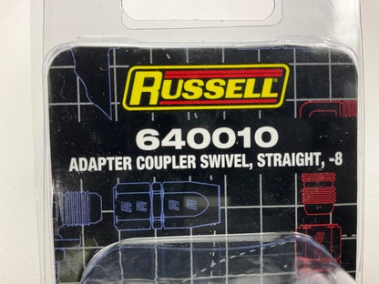 Russell 640010 Swivel Coupler Adapter Red / Blue -8AN Straight Fitting
