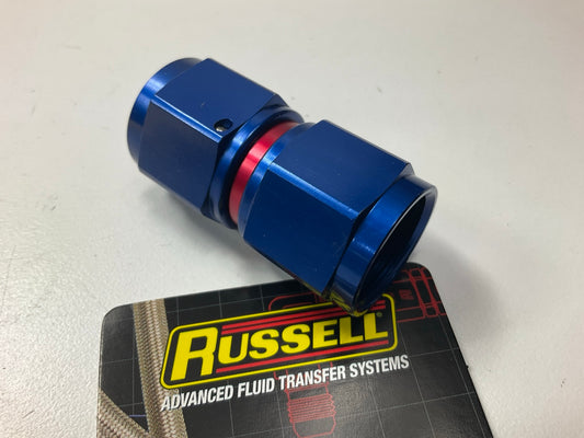 Russell 640020 Female Adapter Swivel Coupler -10 AN To  -10 AN Straight Blue