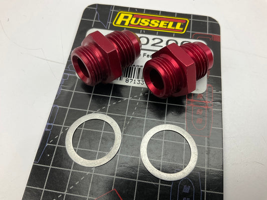 Russell 640200 6AN Holley Single Feed 600-660 2-Barrel Carb 9/16'' -24 Fittings