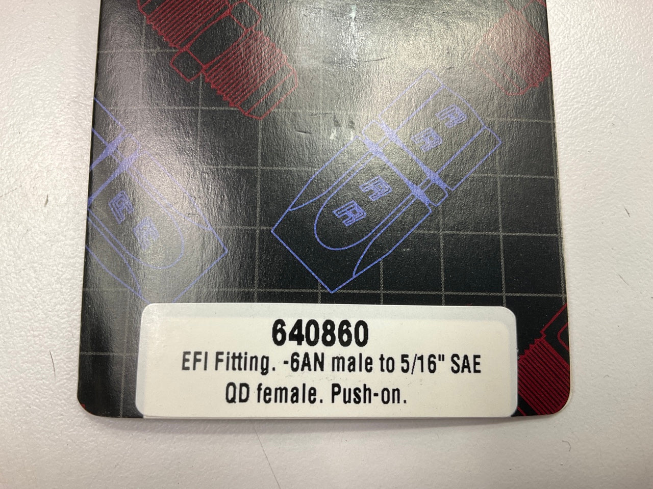 Russell 640860 -6 AN Male To 5/16in SAE Quick-disconnect Female Fitting