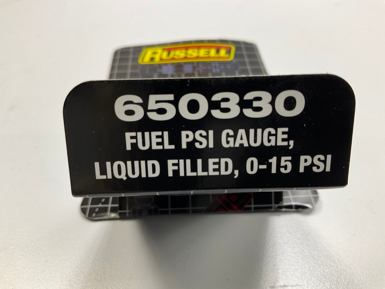 Russell 650330 1-1/2 Inch Fuel Pressure Gauge, 0-15 PSI, 1/8'' NPT Male Inlet