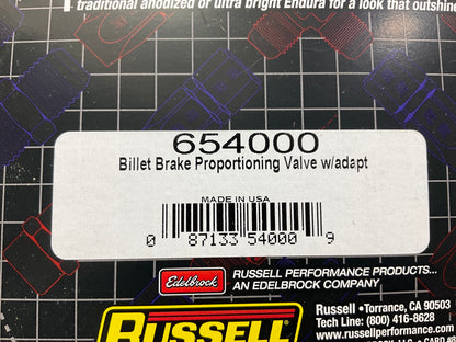 Russell 654000 Adjustable Brake Proportioning Valve