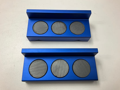 Russell 654420 Billet Aluminum Vice Jaws With Blue Anodized Finish