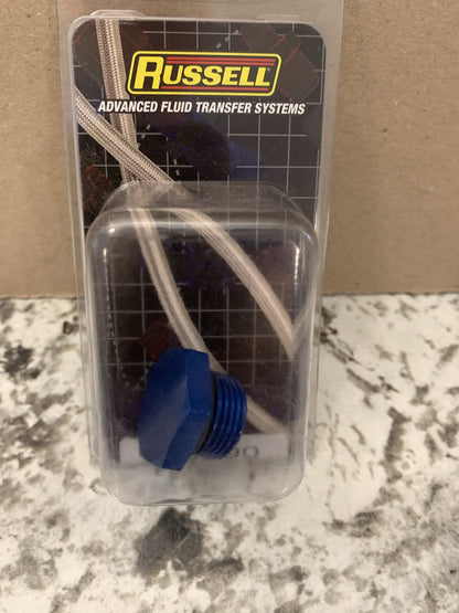 Russell 660290 Adapter Plug Fitting Straight Thread Anodized -10AN