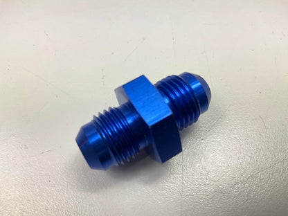 Russell 660350 Blue Anodized Aluminum -6AN Flare Union Adapter Fitting