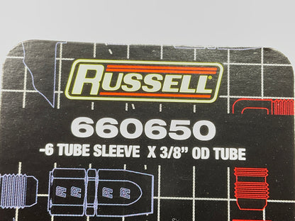 Russell 660650 -6 AN Tube Sleeve X 3/8 Tube, Blue - 2 Pack