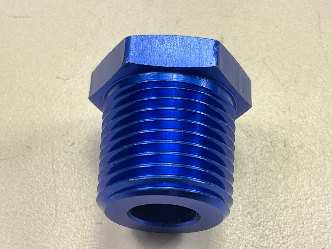 Russell 661570 Blue Anodized Aluminum 3/8'' Male To 1/8'' Female Pipe Bushing