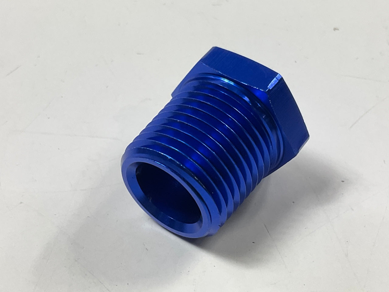 Russell 661580 Blue Aluminum 1/2'' Male To 3/8'' Female Pipe Bushing Reducer