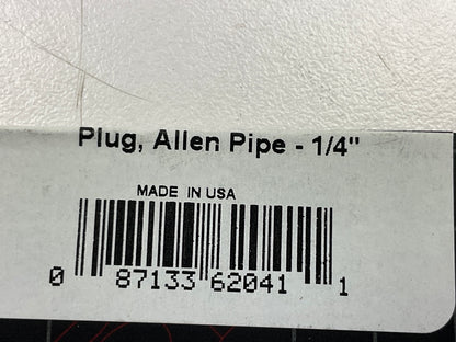 Russell 662040 Blue Anodized Aluminum 1/4'' Allen Socket Pipe Plug - 2 Pack