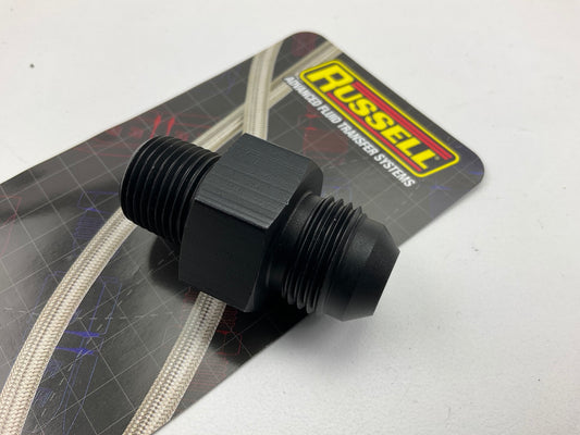 Russell 670083 Flare To Pipe Pressure Adapter Fitting 3/8'' X -8AN W/ 1/8'' NPT