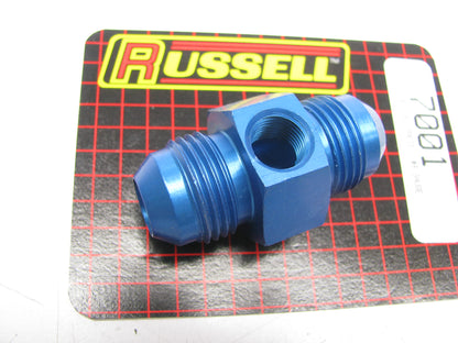 -8 AN Flare Union Pressure Adapter (Blue Finish) #670010 By Russell Performance