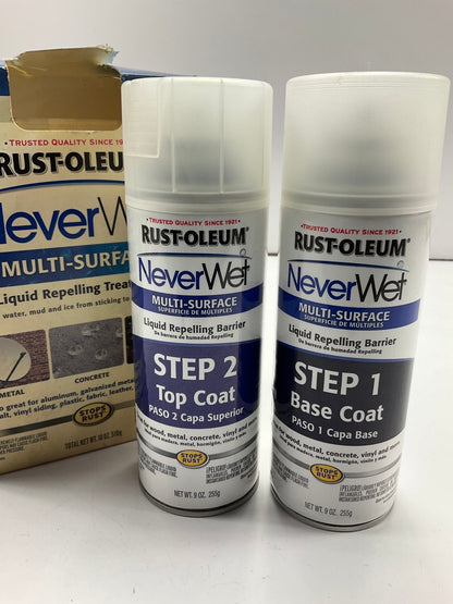 Rust-Oleum NeverWet Multi Surface Liquid Repelling Treatment, Never Wet, No Rust