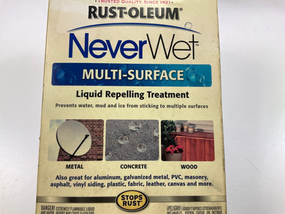 Rust-Oleum NeverWet Multi Surface Liquid Repelling Treatment, Never Wet, No Rust