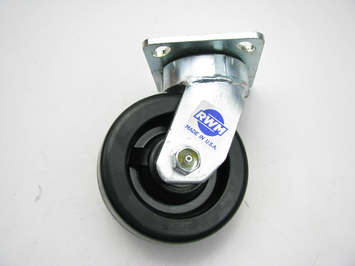 Kingpinless Plate Caster, Swivel, Phenolic, 1000 Lbs, 5'' Wheel Dia. RWM 53CF30