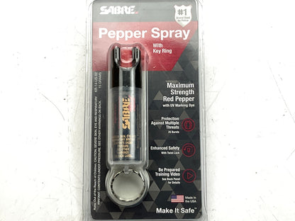Sabre KR-14-US-02 Pepper Spray W/ Compact Economy Key Ring .54oz