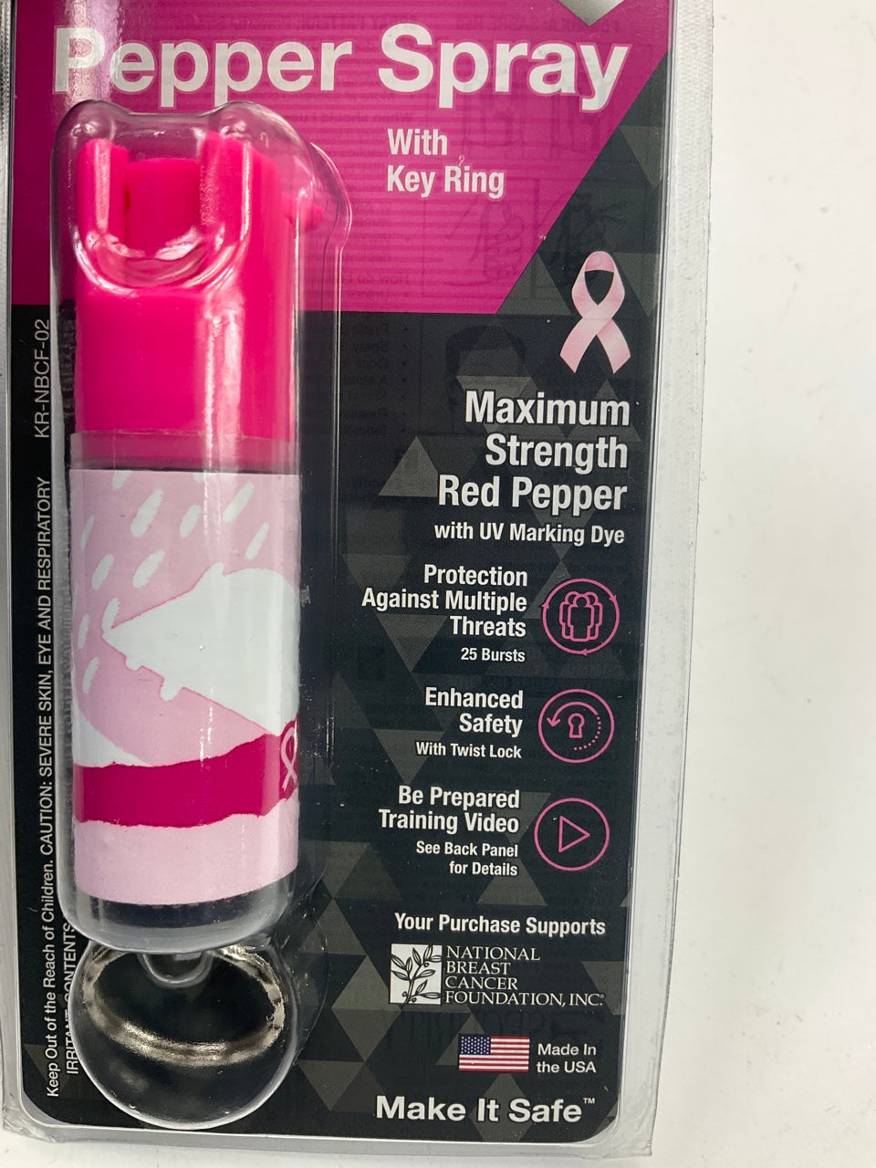 SABRE RED Pepper Spray - Police Max. Strength - Key Ring, 25 Bursts, 15 Grams